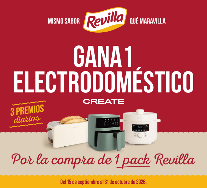 🎁 Compra Revilla y gana 1 electrodoméstico Create de regalo