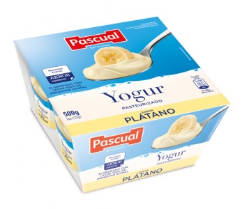 YOGUR SABOR PLÁTANO PASCUAL 4 X 125 G YOGUR SABOR PLÁTANO PASCUAL 4 X 125 G