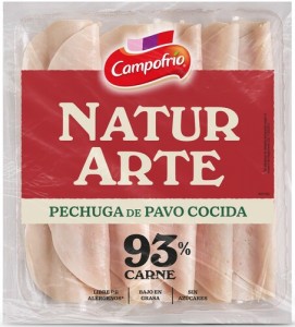 LONCHAS PAVO CF NATURARTE 105G 2E