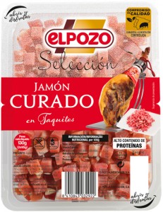 JAMÓN CURADP EN TAQUITOS ELPOZO 2 x 65 G JAMÓN CURADP EN TAQUITOS ELPOZO 2 x 65 G