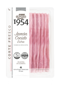 JAMÓN COCIDO SIN LACTOSA ELPOZO 120 G 
