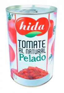 TOMATE NATURAL PELADO HIDA 390 G TOMATE NATURAL PELADO HIDA 390 G