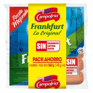 SALCHICHAS FRANKFURT CAMPOFRÍO PACK-4 SALCHICHAS FRANKFURT CAMPOFRÍO PACK-4