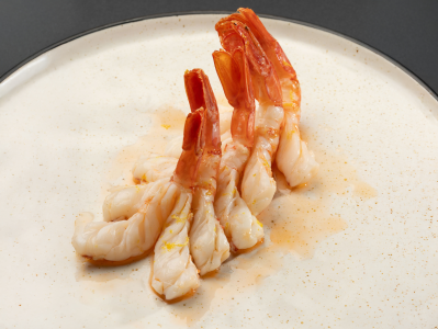 COLAS DE GAMBÓN EXTRA CON ALMEJAS AL AJILLO COLAS DE GAMBÓN EXTRA CON ALMEJAS AL AJILLO