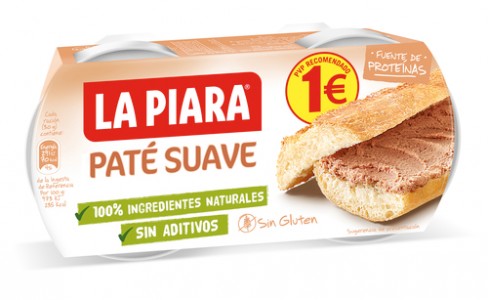PATÉ SUAVE NATURAL LA PIARA 150 G PATÉ SUAVE NATURAL LA PIARA 150 G