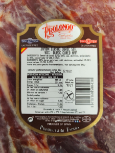 JAMÓN CURADO DUROC 50% PROLONGO JAMÓN CURADO DUROC 50% PROLONGO