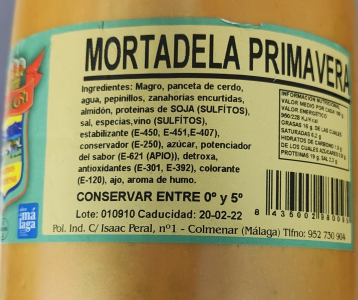 MORTADELA PRIMAVERA RIMICOL MORTADELA PRIMAVERA RIMICOL