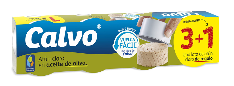 ATÚN CLARO LIGERO OLIVA CALVO  ATÚN CLARO LIGERO OLIVA CALVO