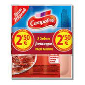 SALCHICHAS DE JAMÓN CAMPOFRÍO PACK-3 SALCHICHAS DE JAMÓN CAMPOFRÍO PACK-3