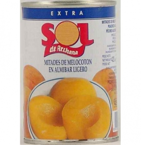 MELOCOTÓN EN ALMÍBAR MITADES SOL DE ARCHENA 1 KG MELOCOTÓN EN ALMÍBAR MITADES SOL DE ARCHENA 1 KG